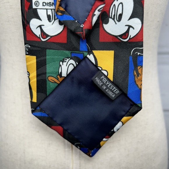 Vintage Mickey Unlimited Neck Tie By Balance Inc The Tie Works 58'' X 3.75'' - Picture 5 of 7